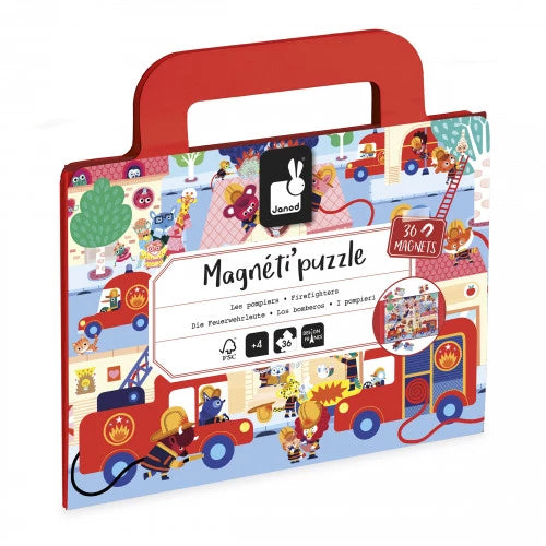 Magnéti'puzzle Pompiers 36pcs – Janod