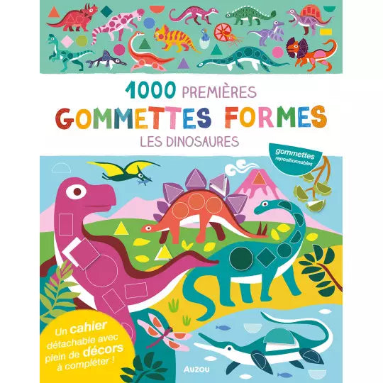 Mes tout premiers autocollants - 1000 gommettes formes - Dinosaures