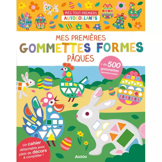 Mes tout premiers autocollants - 500 gommettes formes - Pâques