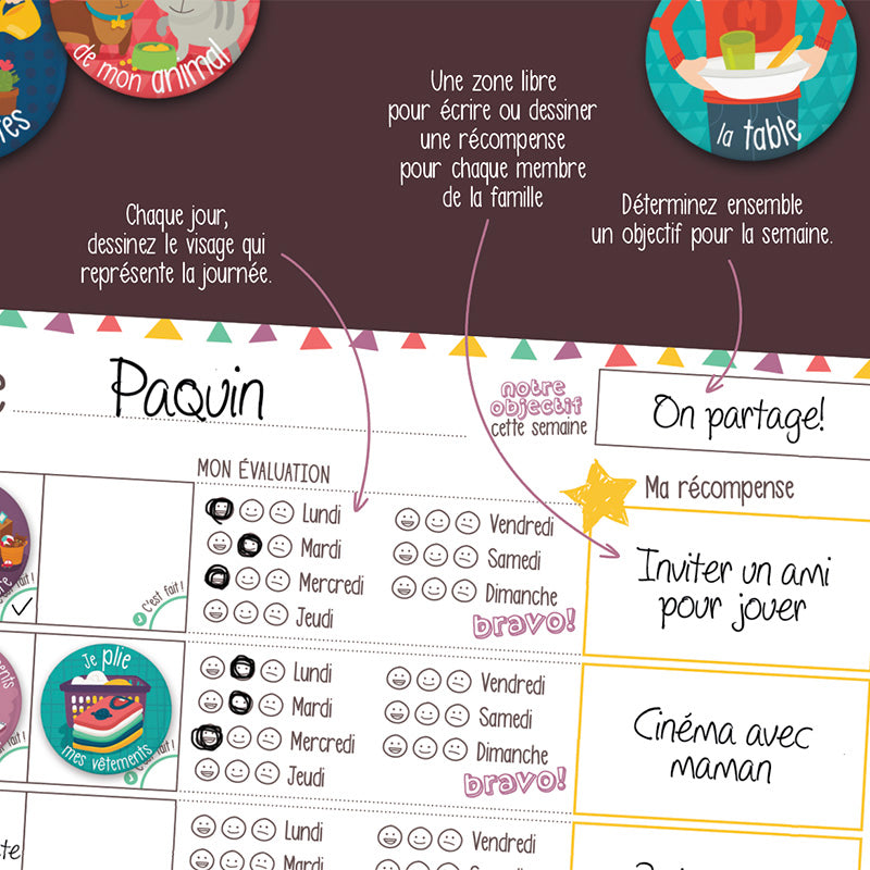 Organisateur familial Une semaine à la fois