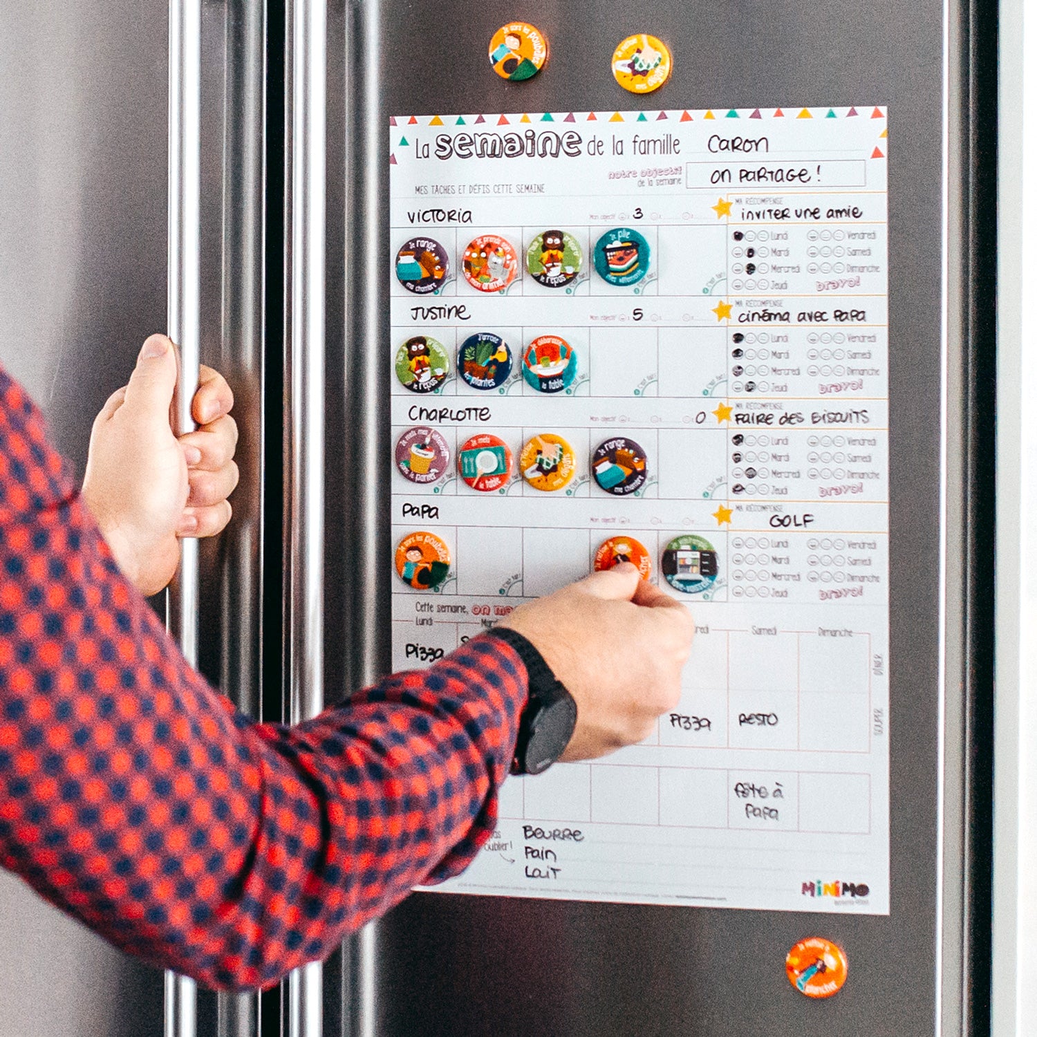 Organisateur familial Une semaine à la fois