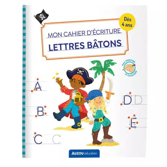 Mon cahier d'écriture "lettre à bâtons"