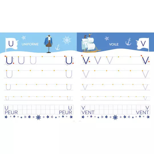 Mon cahier d'écriture "lettre à bâtons"