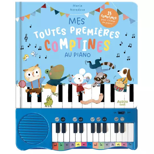 Mon livre piano - Mes toutes premières comptines au piano