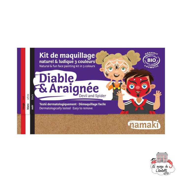 Kit de Maquillage 3 couleurs Diable & Araignée