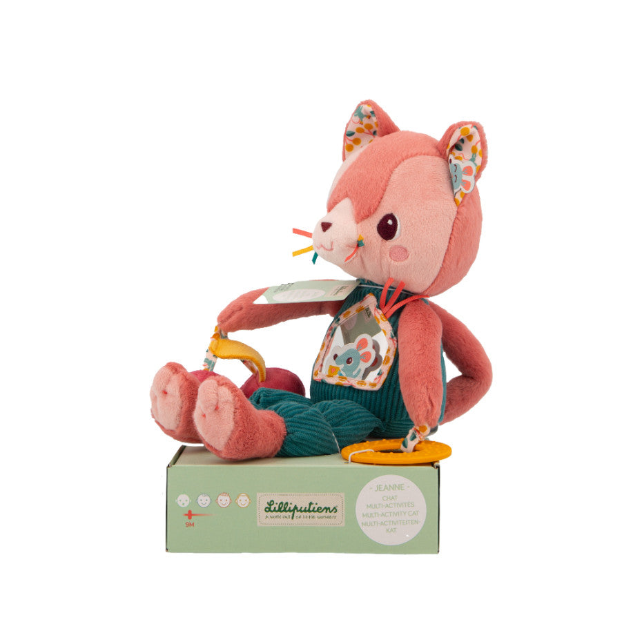 Peluche d'activités Jeanne le chat