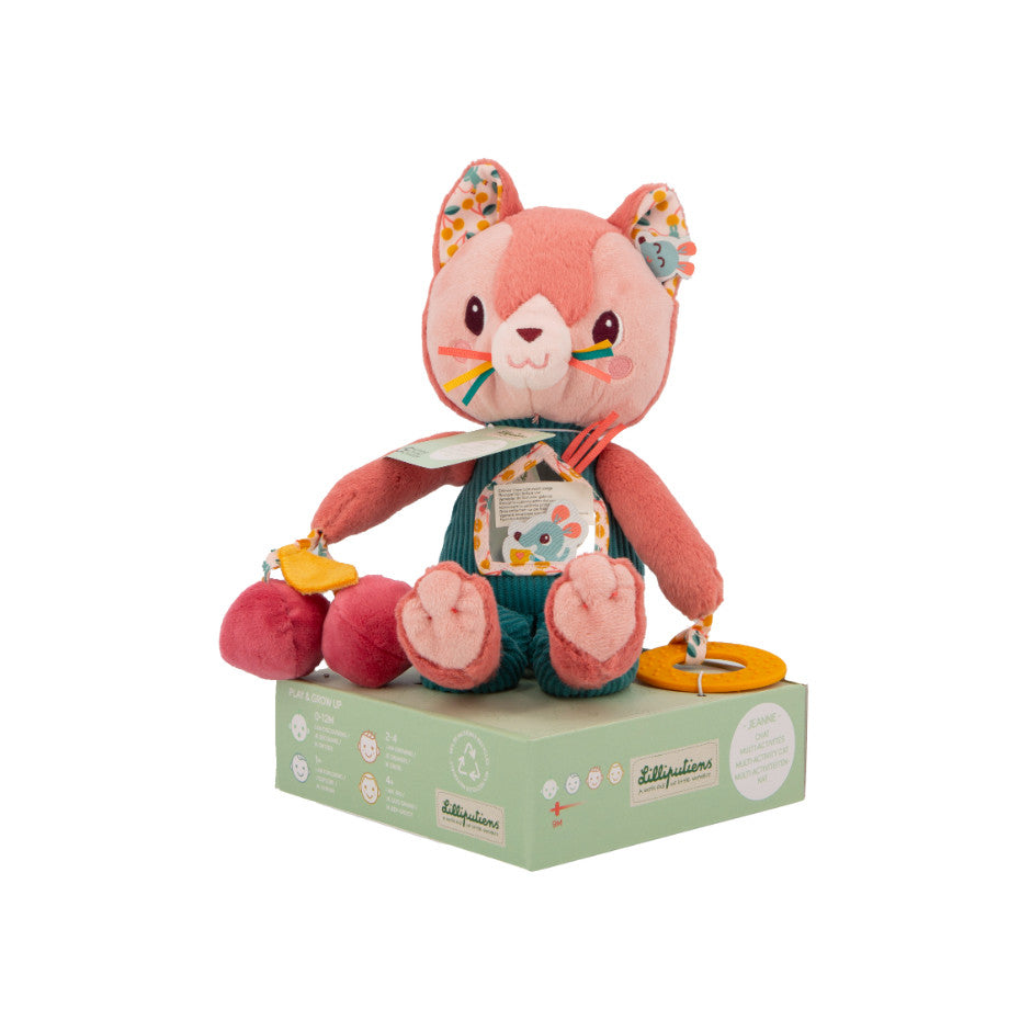 Peluche d'activités Jeanne le chat