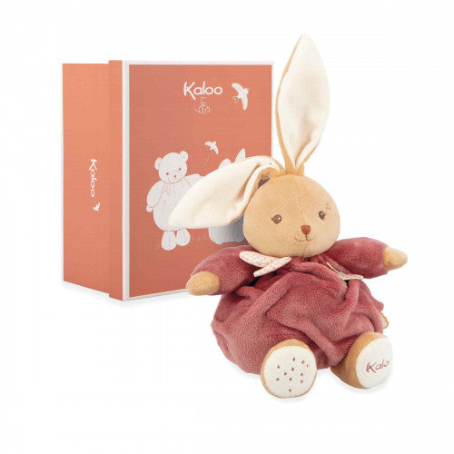 Peluche musicale lapin Patapouf Bordeaux - 17 cm