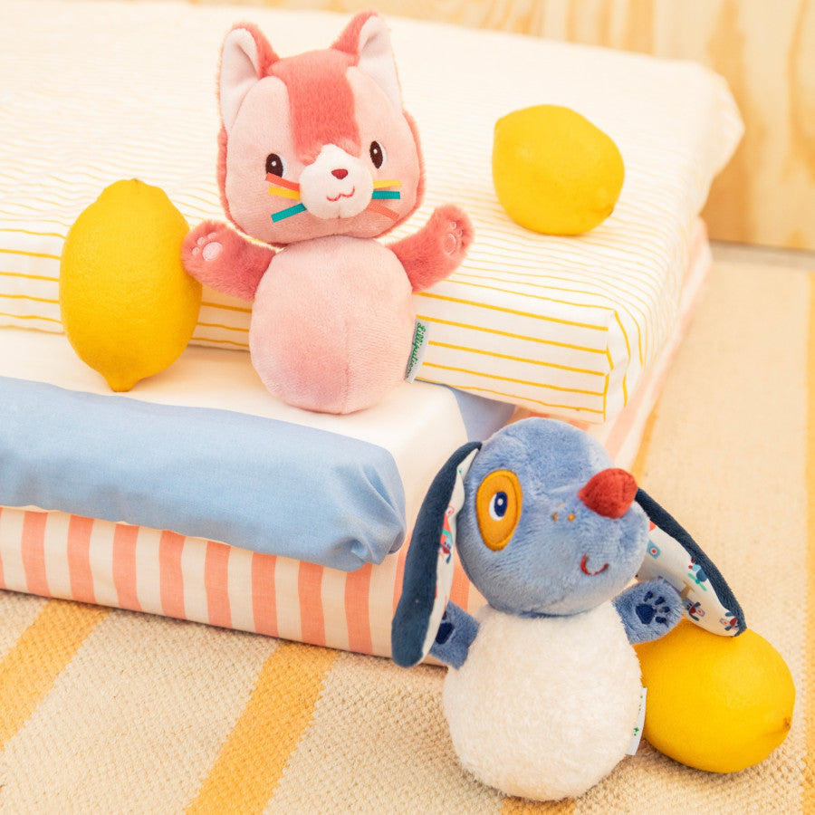 Peluche sonore Culbuto Jeanne le chat
