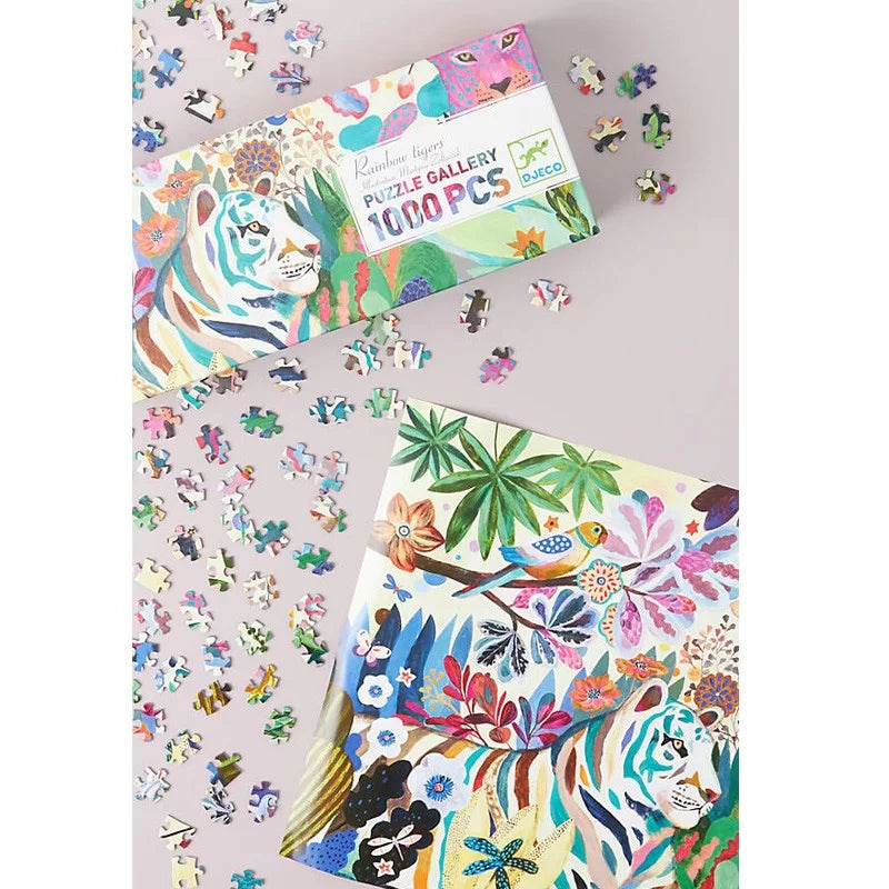 Puzzle - Rainbow tigers - 1000pcs