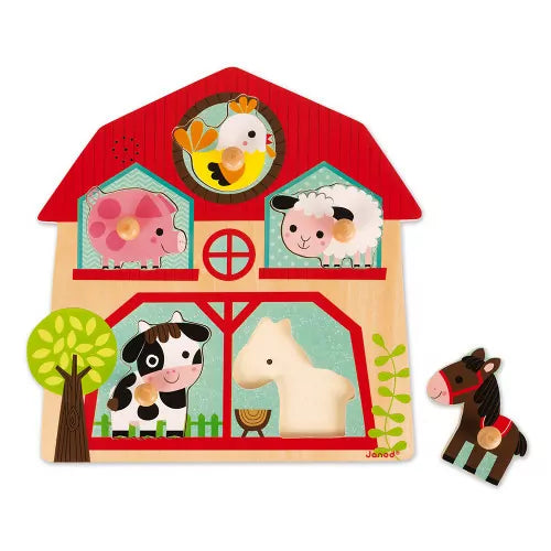 Puzzle musical Copains Ferme 5 pcs (bois)