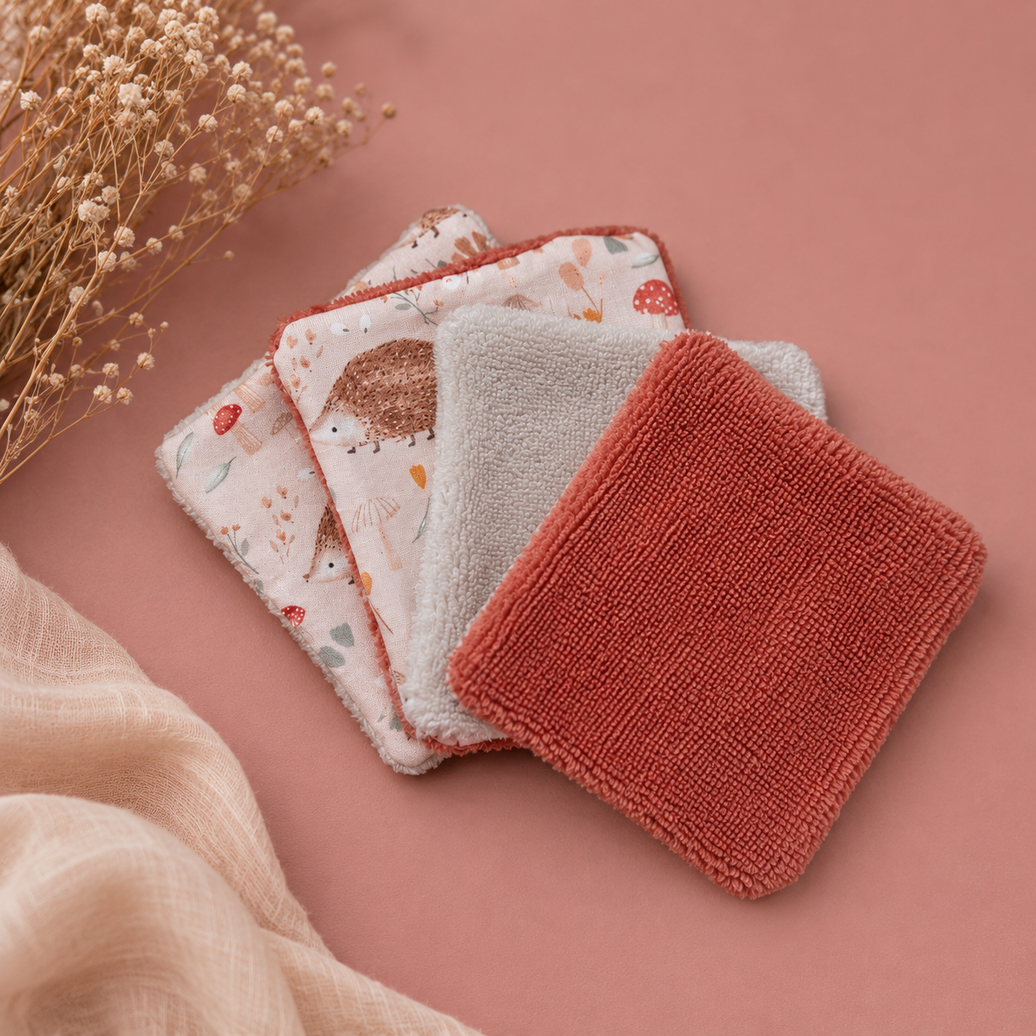 Cotons lavables en bambou – bébé & maman