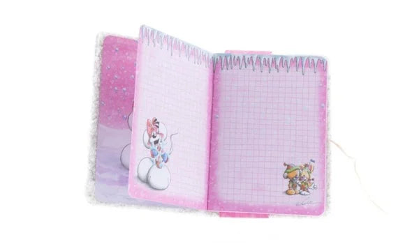 Carnet A6 velours Noël – Collection Hiver - Diddl