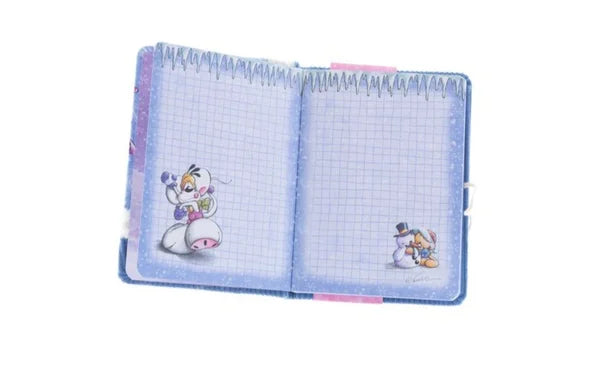 Carnet A6 velours Noël – Collection Hiver - Diddl