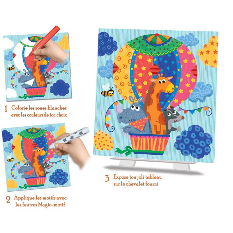Tableaux Faciles, Coloriage magique "Les Exploracolo"