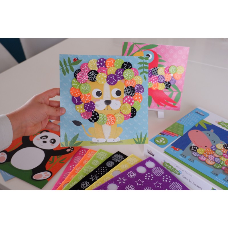 Tableaux Faciles, Feutrine "Dans la savane"