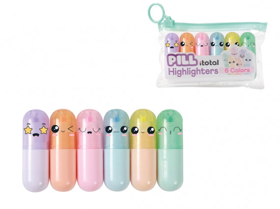 Mini surligneurs Smileys MACARON