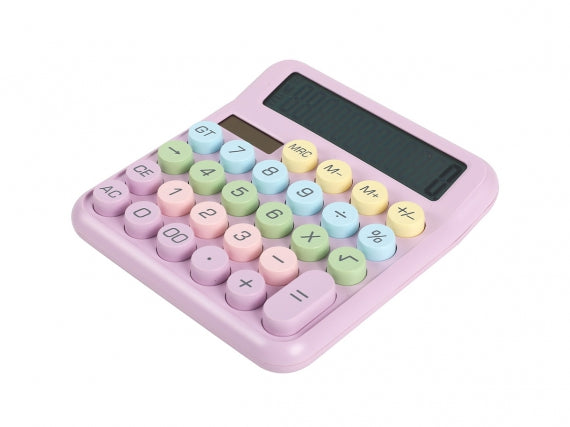 Calculatrice de macaron de bonbons roses