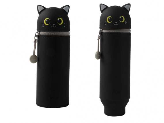 Trousse en silicone - chat noir