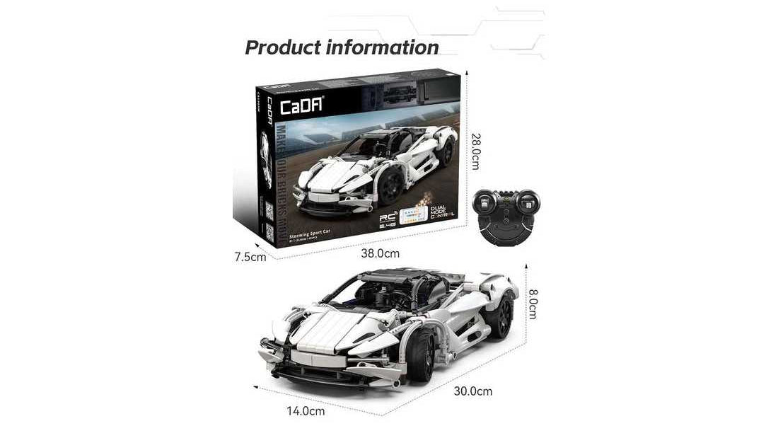 Voiture de sport Storming télécommandée 402 pièces - CaDA